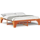  Krevet s daskama s pohranom Smeđa 180 x 200 cm Masivna borovina | shoptok.hr
