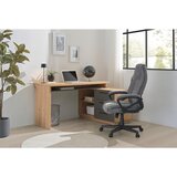 XORA kombinirana pisalna miza leseni material antracit, hrast artisan | Shoptok.si