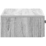 Stolna Stenska stranska miza Siva Sonoma 59 x 34,5 x 17 cm, (5000232554) | Shoptok.si