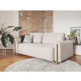 ELTAP Bež raztegljiva/s prostorom za shranjevanje sedežna garnitura iz rebrastega žameta 244 cm Arcadova – | Shoptok.si