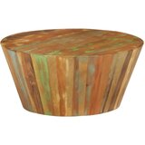 vidaXL Klubska mizica Ø65x31 cm trden predelan les | Shoptok.si