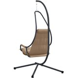  Viseća jaja stolica Sivo-smeđa 94 x 107 x 196,5 cm Čelik | shoptok.hr