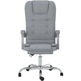  Masažni uredski naslonjač od tkanine svjetlosivi | shoptok.hr