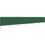  Vjetrobran sa 6 panela od tkanine 800 x 80 cm zeleni | shoptok.hr