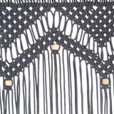  Zavjesa s makrameom antracit 140 x 240 cm pamučna | shoptok.hr