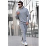 Madmext Painted Gray Hooded Basic Tracksuit 5928 cene