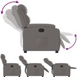  Naslonjač od tkanine smeđesivi | shoptok.hr