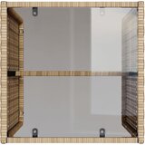  4-dijelni set vrtnih sofa s jastucima bež od poliratana | shoptok.hr