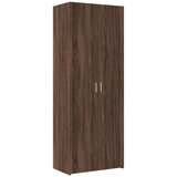  The Living Store Visoka omara rjavi hrast 70x42,5x185 cm inženirski les - Visoka Omarica, (21496174) | Shoptok.si