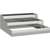 Vrtna saksija Srebrno 90 x 90 x 35 cm Cinkani čelik | shoptok.hr