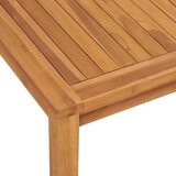  3-dijelni vrtni blagovaonski set od masivne tikovine Smeđa Dužina stola 110 cm | shoptok.hr