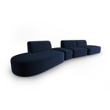 Milo Casa Modra žametna sedežna garnitura levi kot 428 cm Paolo – | Shoptok.si