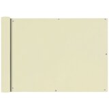 vidaXL Balkonsko Platno Oksford Tekstil 75x400 cm Kremne Barve Cene