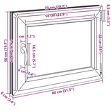  Okno za klet RISOR 80 x 50 cm PVC in steklo Bela, (5000215187) | Shoptok.si