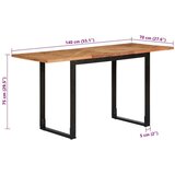vidaXL Jedilna miza 140x70x75 cm masivni les akacija | Shoptok.si