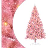  Umjetna preddekorirana božićna jelka Roza 240 cm PVC | Shoptok.si
