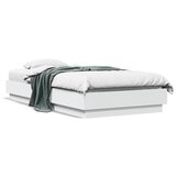 vidaXL Okvir za krevet s LED svjetlima bijeli 90 x 190 cm Cijene