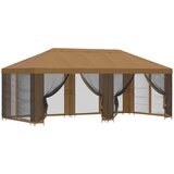 Paviljon s bočnim stranama 6 x 3 m Bež Poliester i čelik 190 | shoptok.hr