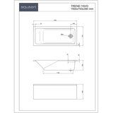 AQUAART kada trend 150/O -akrilna kada 150X700X390 | shoptok.hr