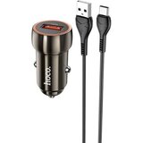  Avtopolnilec HOCO Z46 Guerrero QC 18W USB-A s kablom Type C za Samsung, črn | Shoptok.si