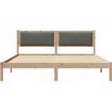  Okvir za krevet s uzglavljem Tamno siva 180 x 200 cm | shoptok.hr