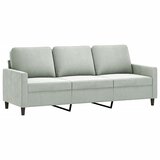 vidaXL Trosed svetlo siv 180 cm žamet, (20925312) Cene