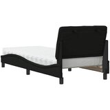  Krevet s madracem crni 80 x 200 cm od tkanine | shoptok.hr
