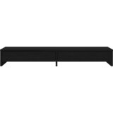  Stalak za monitor s ladicama Crni hrast 100x27x15 cm Konstruirano drvo | shoptok.hr