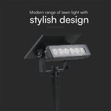  LED solarno svetlo LED/0,9W/3,7V 3000K IP65 1200 mAh crna | Eponuda.com