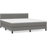  The Living Store Box spring postelja z vzmetnico temno siva 180x200 cm blago - Box Spring Postelja, (21445869) | Shoptok.si