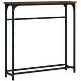  Konzolni stol smeđa boja hrasta 75x19 5x75 cm konstruirano drvo | shoptok.hr