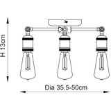  Endon 76124 - Spot svetiljka HAL 3xE27/10W/230V mat hrom/bakrena | Eponuda.com