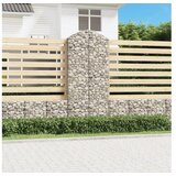  Gabionska košara s lukom 100x30x220/240 cm pocinčano željezo | shoptok.hr