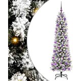 vidaXL Umestno božično drevo med 300 LED Zelena in bela 180 cm | Shoptok.si
