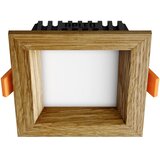  APLED - Ugradna LED SQUARE WOODLINE LED/3W/230V 3000K 9x9 cm masivni hrast | Eponuda.com