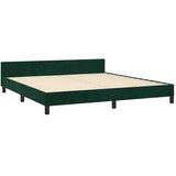  Okvir za krevet s uzglavljem tamnozeleni 180x200 cm baršunasti | shoptok.hr