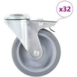  Okretni kotačići s otvorom za vijke 32 kom 100 mm | shoptok.hr