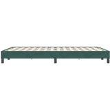 Box spring postelja brez vzmetnico temno zelena 160x220cm žamet, (21791302) | Shoptok.si