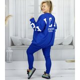 Pri Women's tracksuit loose sweatshirt + ribbed leggings CHICAGO | Shoptok.si