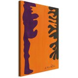  Slika - Henri Matisse – Black and Violet Arabesques on Orange 20x30 Na talijanskom platnu | shoptok.hr