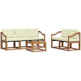  Set vanjskih sofa 6 kom. Prirodna i krem | shoptok.hr