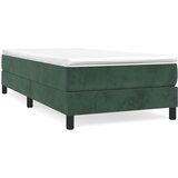 Maison Chic Box spring postelja - Vzmetna postelja z vzmetnico temno zelena 80x200 cm žamet SL7, (21910093) Cene