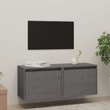  Zidni ormarići 2 kom sivi 45 x 30 x 35 cm od masivne borovine | shoptok.hr
