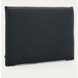Kave Home Antracitno sivo oblazinjeno vzglavje 180x118 cm Jaira – | Shoptok.si