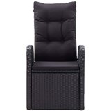  7-dijelni vrtni blagovaonski set s jastucima crni Crna | shoptok.hr
