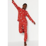 Trendyol Pajama Set - Orange - Slogan Cijene