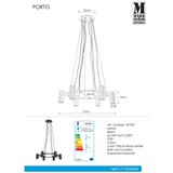 Markslöjd 107357 - Luster na sajli PORTO 6xGU10/12W/230V | Eponuda.com
