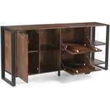 Livetastic ŠIROKA KOMODA, antracit, temno rjava | Shoptok.si