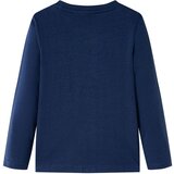 vidaXL Otroška majica z dolgimi rokavi črtasta mornarsko melange 104, (21036632) | Shoptok.si