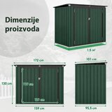 Taberna Domaro Metalna kućica za kante za otpatke ( 2136 ) Cene